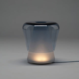 Aurnoril Lampe de Table en Verre Fumé