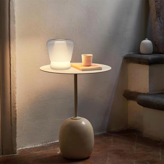 Aurnoril Lampe de Table en Verre Fumé