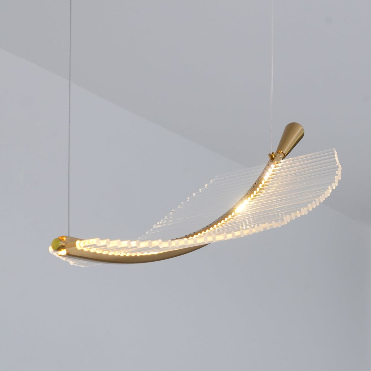 Joriane Lustre Leaf Acrylic Gold Elegant Modern