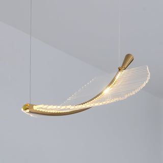 Lustra Lustre Leaf Acrylic Gold Elegant Modern