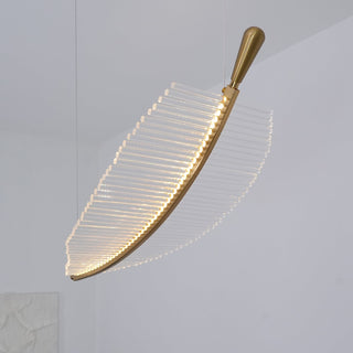 Lustra Lustre Leaf Acrylic Gold Elegant Modern