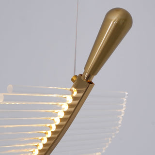 Lustra Lustre Leaf Acrylic Gold Elegant Modern