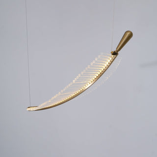 Lustra Lustre Leaf Acrylic Gold Elegant Modern