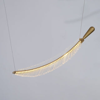 Lustra Lustre Leaf Acrylic Gold Elegant Modern
