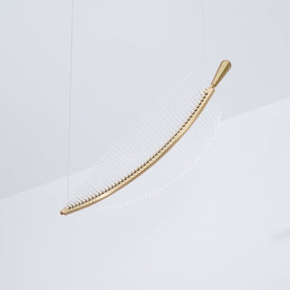 Lustra Lustre Leaf Acrylic Gold Elegant Modern