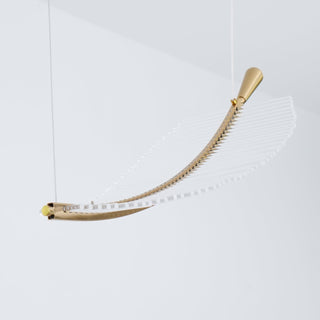 Lustra Lustre Leaf Acrylic Gold Elegant Modern