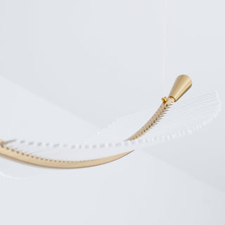 Lustra Lustre Leaf Acrylic Gold Elegant Modern