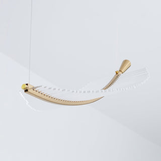 Lustra Lustre Leaf Acrylic Gold Elegant Modern