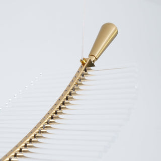 Lustra Lustre Leaf Acrylic Gold Elegant Modern