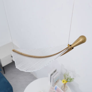 Lustra Lustre Leaf Acrylic Gold Elegant Modern