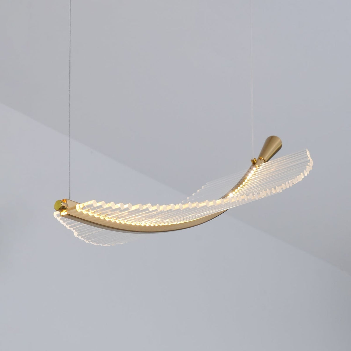 Joriane Lustre Leaf Acrylic Gold Elegant Modern