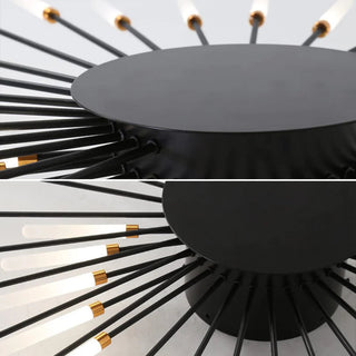 Zenonor Plafonnier Fireworks Design Artistique Noir/Doré-Luire