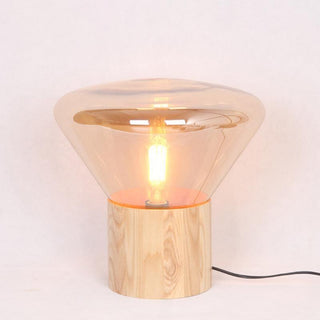 Sylirella Minimaliste Lampe de Table Bois