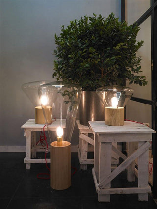 Sylirella Minimaliste Lampe de Table Bois