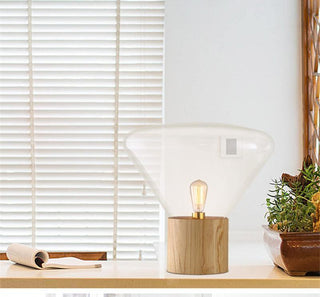 Sylirella Minimaliste Lampe de Table Bois