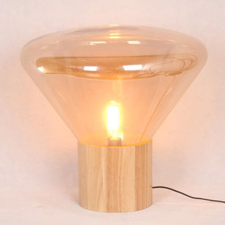 Sylirella Minimaliste Lampe de Table Bois