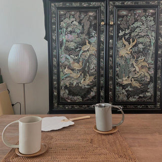 Solisive Lampe de Table en Métal d'Art