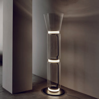 Cyrilys Lampadaire en Bambou Et Verre