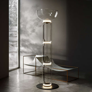 Cyrilys Lampadaire en Bambou Et Verre