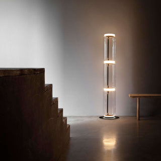 Cyrilys Lampadaire en Bambou Et Verre