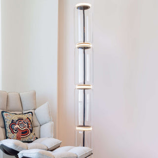 Cyrilys Lampadaire en Bambou Et Verre