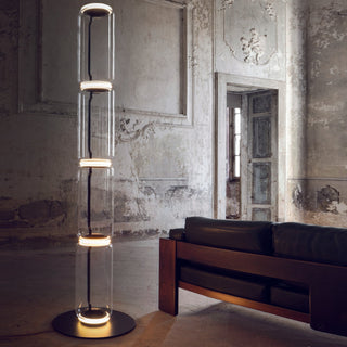 Cyrilys Lampadaire en Bambou Et Verre