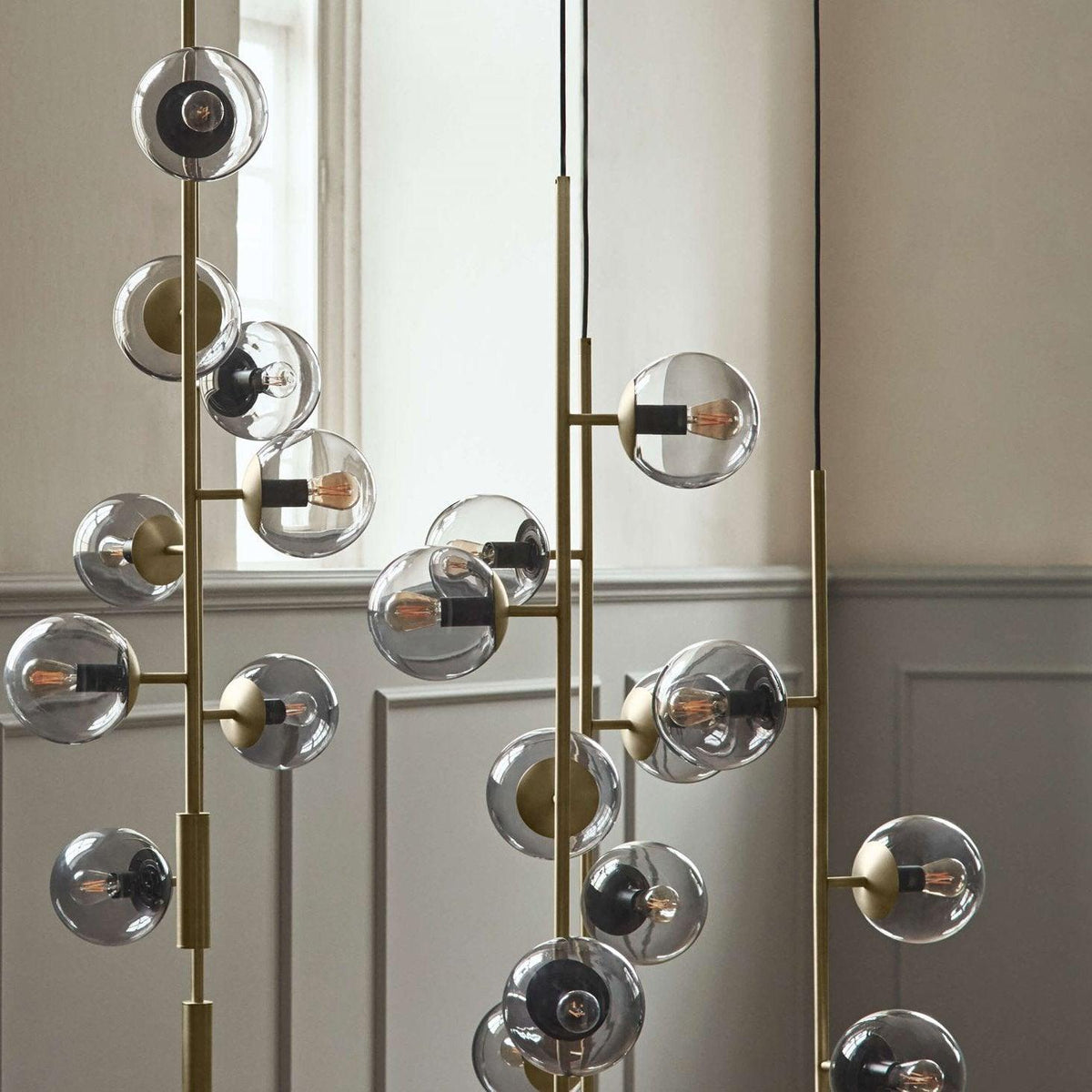 Erevia Suspension Laiton Verre