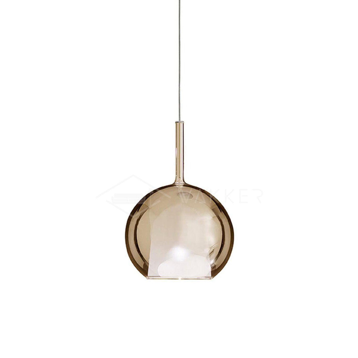 Meliora Suspension en Verre Fumé Rond