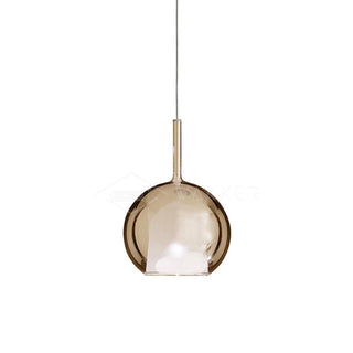 Lustra Suspension en Verre Fumé Rond