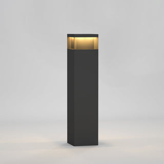 Ray Extérieure Rectangulaire Moderne, Métal, Noir, Extérieur