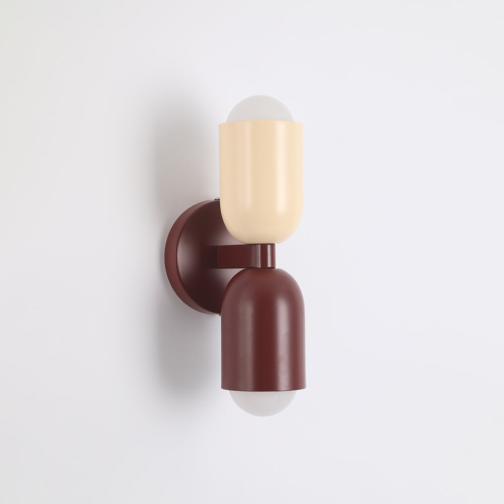 Zareno Applique Murale Cylindre Scandinave Métal Coloré Salon-Cielum