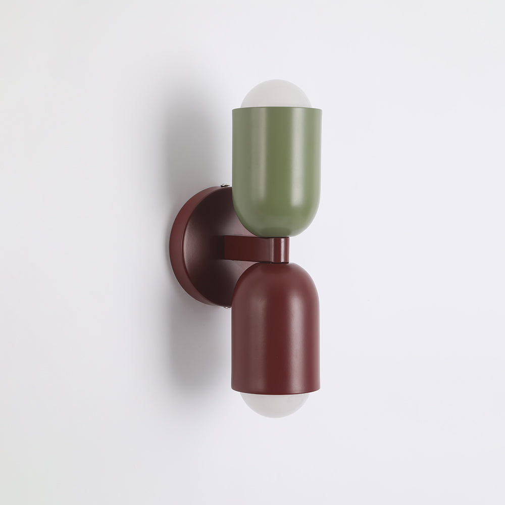 Zareno Applique Murale Cylindre Scandinave Métal Coloré Salon-Cielum
