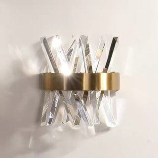 Kristy Applique Murale Luxueux LED Moderne Métal Cristal Or Chambre à Coucher/Salon
