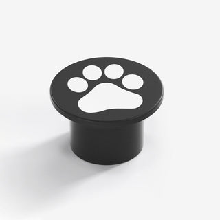 Aria Lampe Extérieure au Sol Patte de chat Moderne, Métal, Gris, Cour