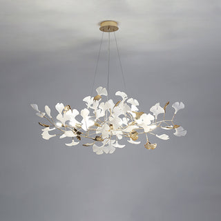 Tirex Suspension Feuille/Multi Moderne Métal/Céramique Doré/Blanc Salon-Luire