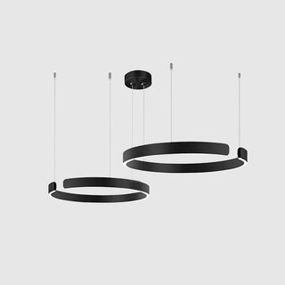 Ravelin Suspension Cercle Noir/Or Rose Salon/Chambre à Coucher-Luire