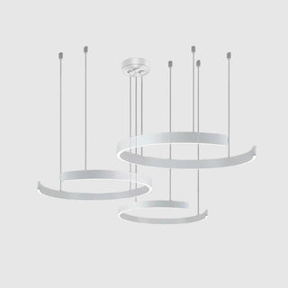 Ravelin Suspension Cercle Noir/Or Rose Salon/Chambre à Coucher-Luire