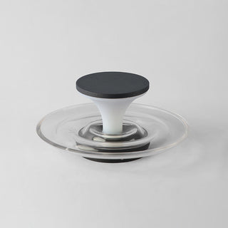 Ray Lampe Extérieure au Sol Rond Simple, Métal/Acrylique, Noir, Jardin