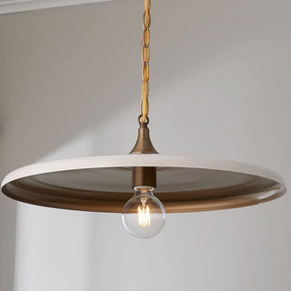 Silva Industrie Vintage Métal LED Suspension Blanc/Noir/Or Salon