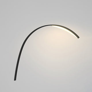 Ray Lampe Extérieure au Sol Arche Simple, Métal/Acrylique, Noir, Jardin