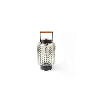 Valentina Lampadaire Lanterne Vintage, Métal/Verre, Clair, Extérieur
