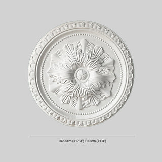 Ray Plaque de Plafond en Plâtre Vintage de style français, Accessoires d'éclairage, 4 Style