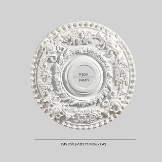 Ray Plaque de Plafond en Plâtre Vintage de style français, Accessoires d'éclairage, 4 Style