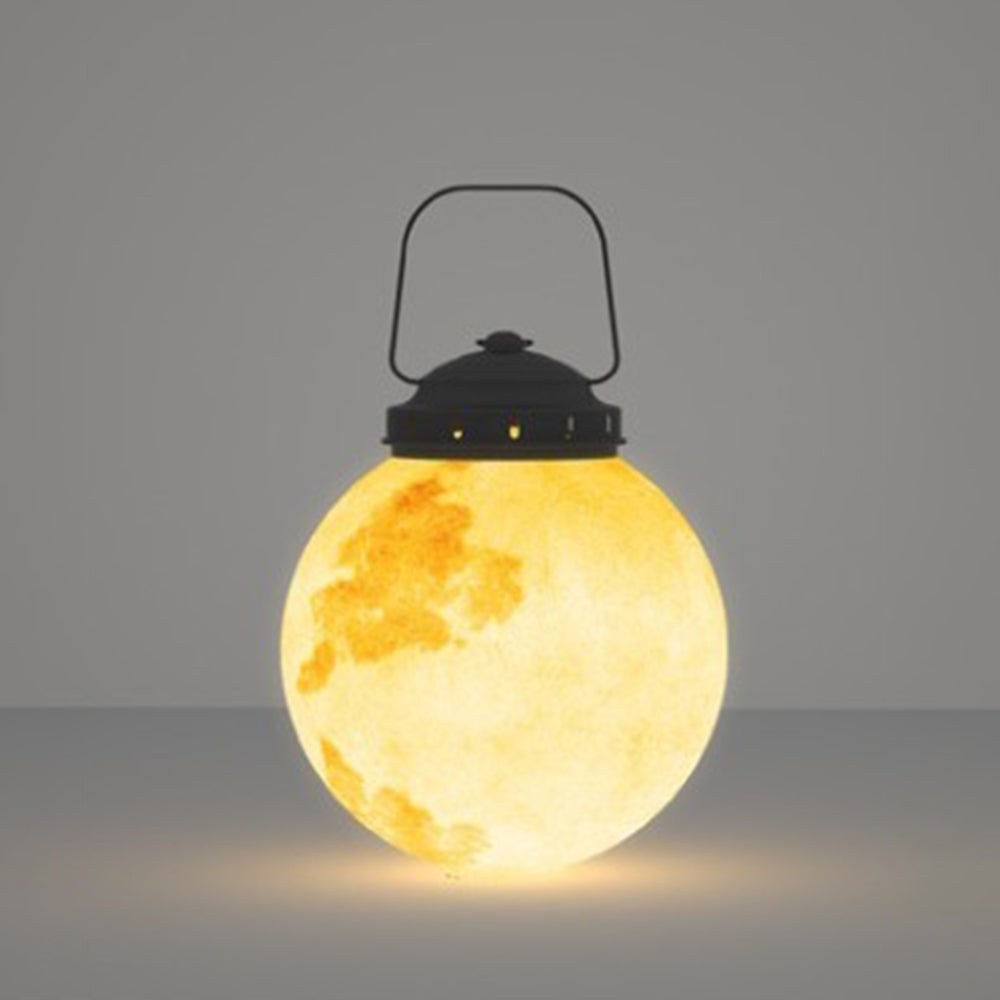 Aria Suspension Extérieure Globe Moderne, Métal/Résine, Or, Jardin