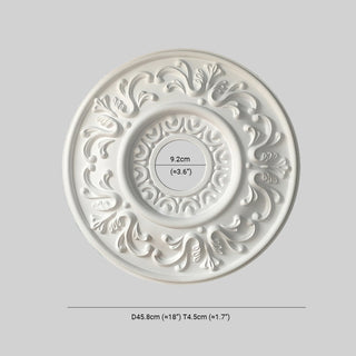 Ray Plaque de Plafond en Plâtre Vintage de style français, Accessoires d'éclairage, 4 Style