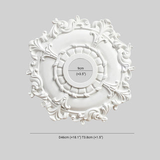 Ray Plaque de Plafond en Plâtre Vintage de style français, Accessoires d'éclairage, 4 Style