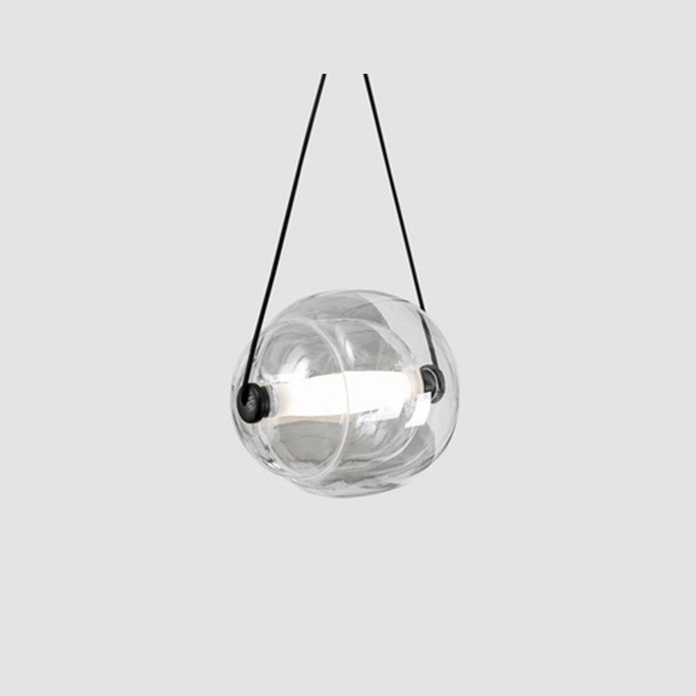 Valentina Design Luminaires Suspensions Bulle Moderne LED Verre Bleu/Jaune/Rose/Blanc Salon/Chambre à Coucher