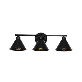 Silva Vanity Applique Murale Dôme Vintage, 4 Modèles, Métal, Noir, Salon