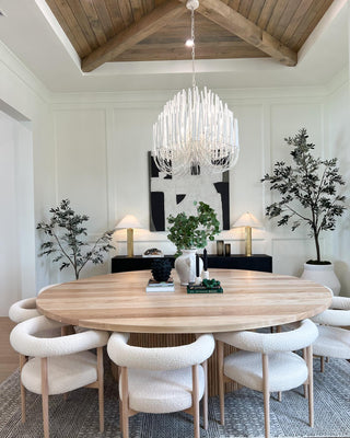 Ulshayra Lustre Postmoderne De Luxe En Bois Et Métal à Multiples Bras