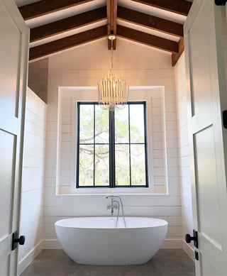 Ulshayra Lustre Postmoderne De Luxe En Bois Et Métal à Multiples Bras